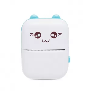 MINI IMPRESORA TÉRMICA KAWAII BLUETOOTH AZUL