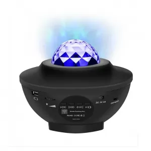 PARLANTE PROYECTOR BLUETOOTH LUZ LED GALAXIA 