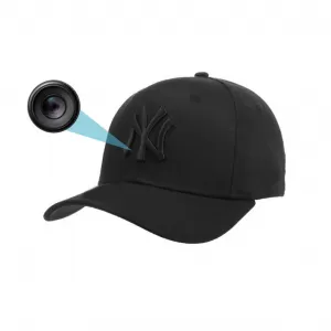 Cámara 693W espía oculta Gorra New York negro 32GB 1080P